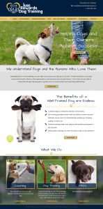 Kennel and Dog Grooming Website Example