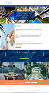 Boutique hotel website example